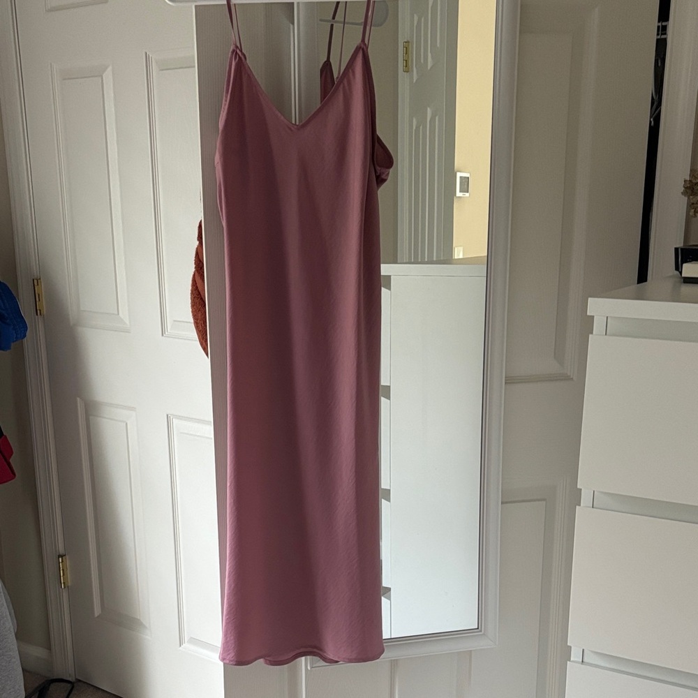 a new day Pink Midi Dress